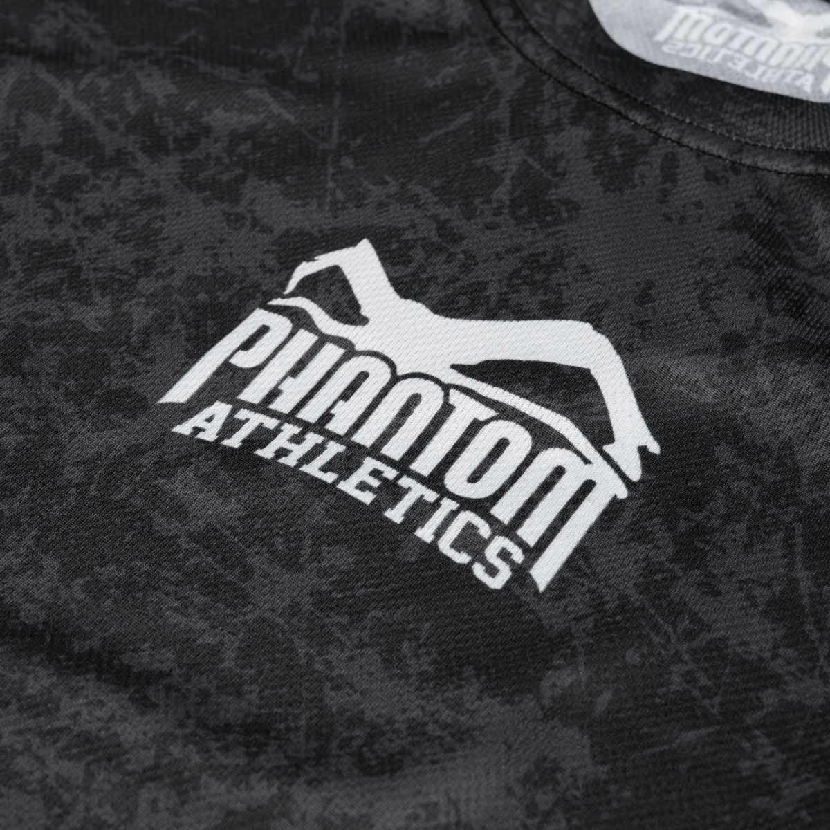 Phantom EVO Trainingsshirt für Kampfsport. Mit Smiley Serious Grafik am Rücken. Hochwertiger Sublimationsdruck für eine lange Lebensdauer im Kampfsporttraining. Ideal für MMA, BJJ oder Muay Thai.