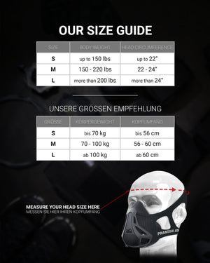 PHANTOM ATHLETICS - Phantom Trainingsmaske - Silber