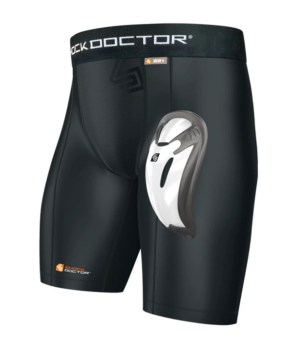 Shock Doctor Groin Guard Pants with Bioflex Cup - Black - PHANTOM ATHLETICS