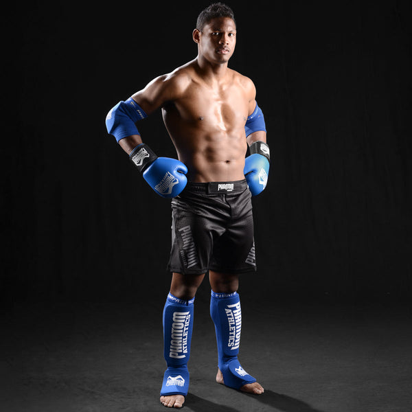 【70％OFF】 Lightweight martial arts shin guard / blue - PHANTOM ATHLETICS その他