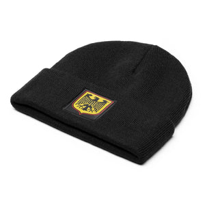 Phantom Athletics Beanie Germany – stilvolle Mütze aus 100 % Acryl mit breitem Umschlag und „Germany“-Patch für sportlichen Look.