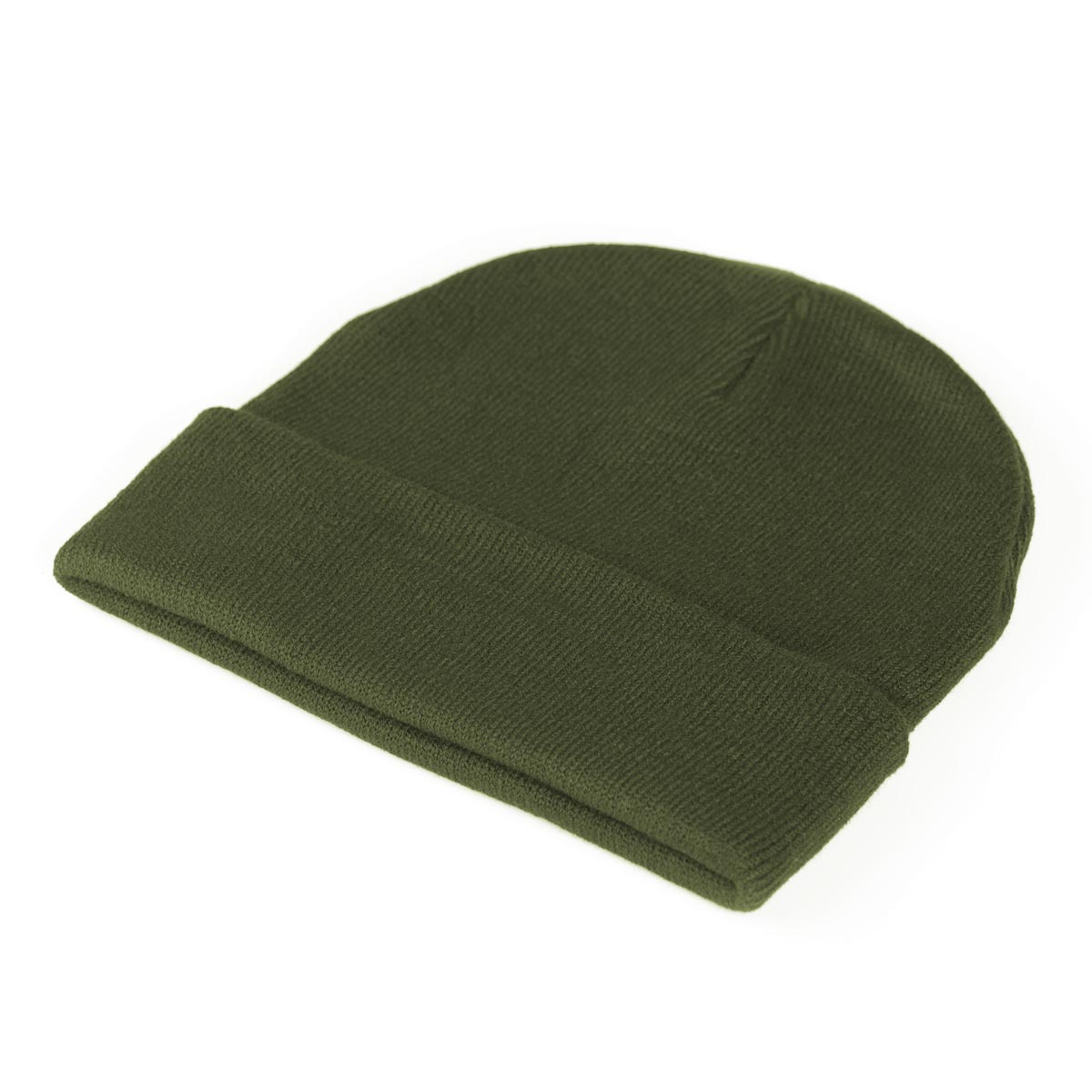 Bequeme Phantom Athletics Beanie Team Army aus Rippstrickmaterial, doppellagig für kalte Tage und optimalen Komfort.