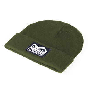 Phantom Athletics Beanie Team Army – stylische Mütze im Camouflage-Look mit Phantom-Logo auf breitem Umschlag.