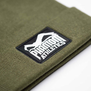 Stylische Phantom Athletics Beanie Team Army – funktionale Wintermütze für Sport, Fitness und Outdoor-Einsätze.