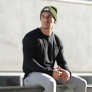 Phantom Athletics Beanie Team Army – warme, doppellagige Mütze aus Rippstrick für ultimativen Tragekomfort.