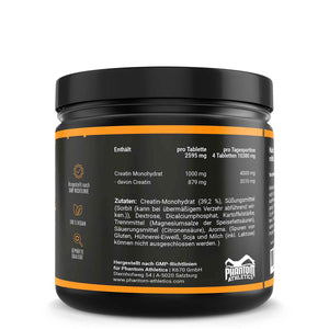 Phantom Kreatin Kautabletten für den Kampfsport mit jeder Menge hochwertiger Inhaltsstoffe.