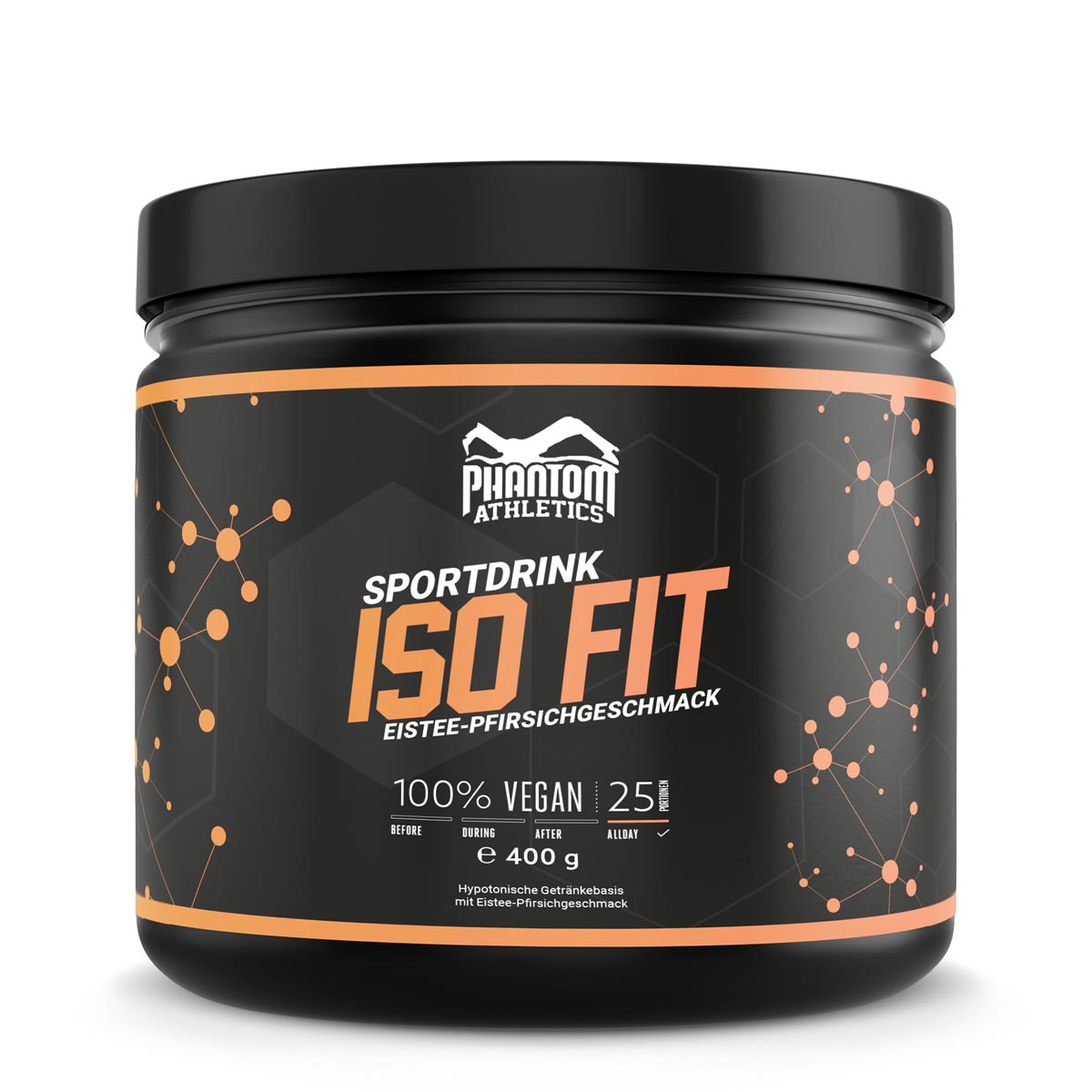 Das Phantom ISO FIT Nahrungsergänzungsmittel versorgt dich im Kampfsporttraining mit Allem was du benötigst. Jetzt mit leckerem Eistee-Pfirsich Geschmack.