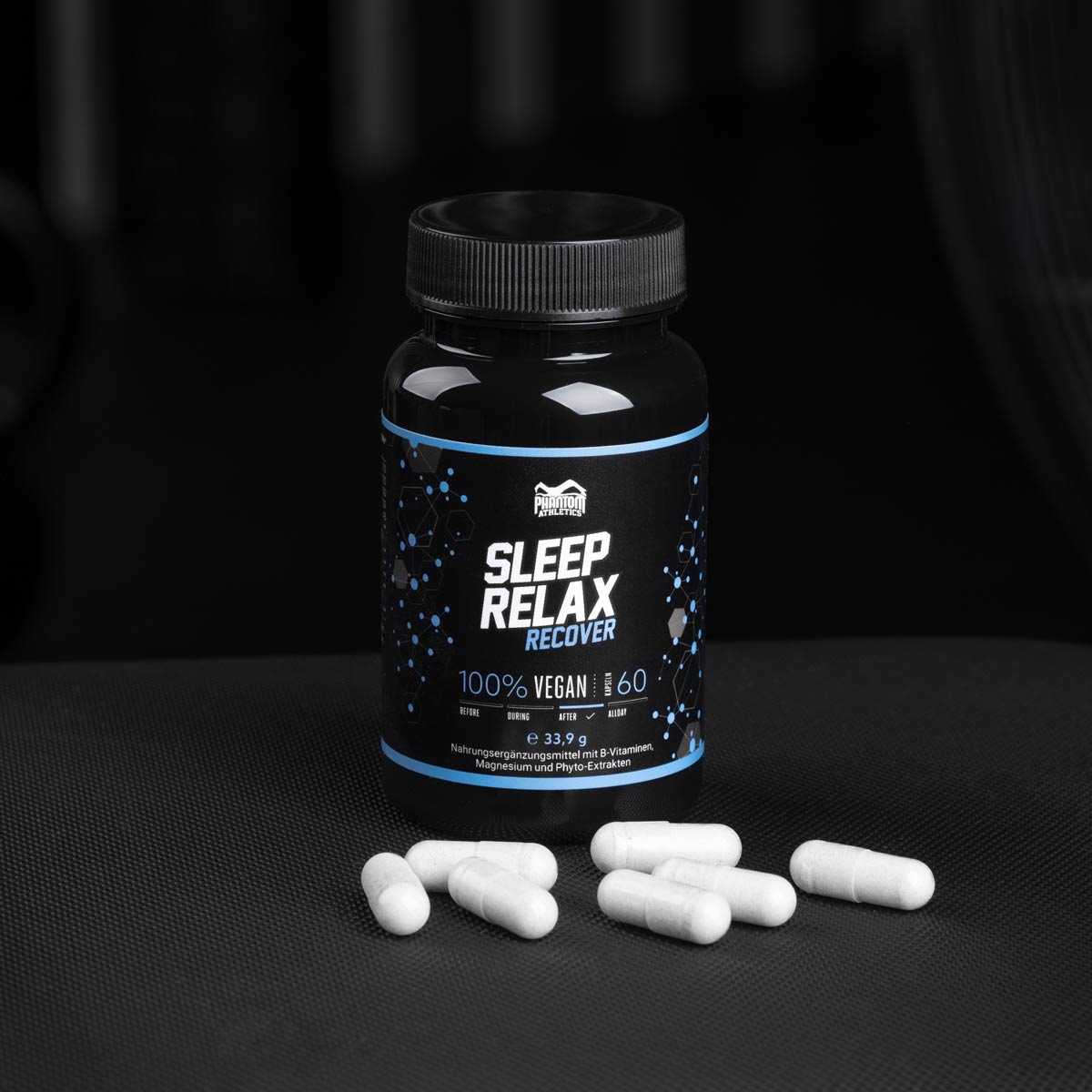 Besserer Schlaf - Bessere Regeneration. Mit dem Phantom Sleep & Relax Supplement für Fighter.