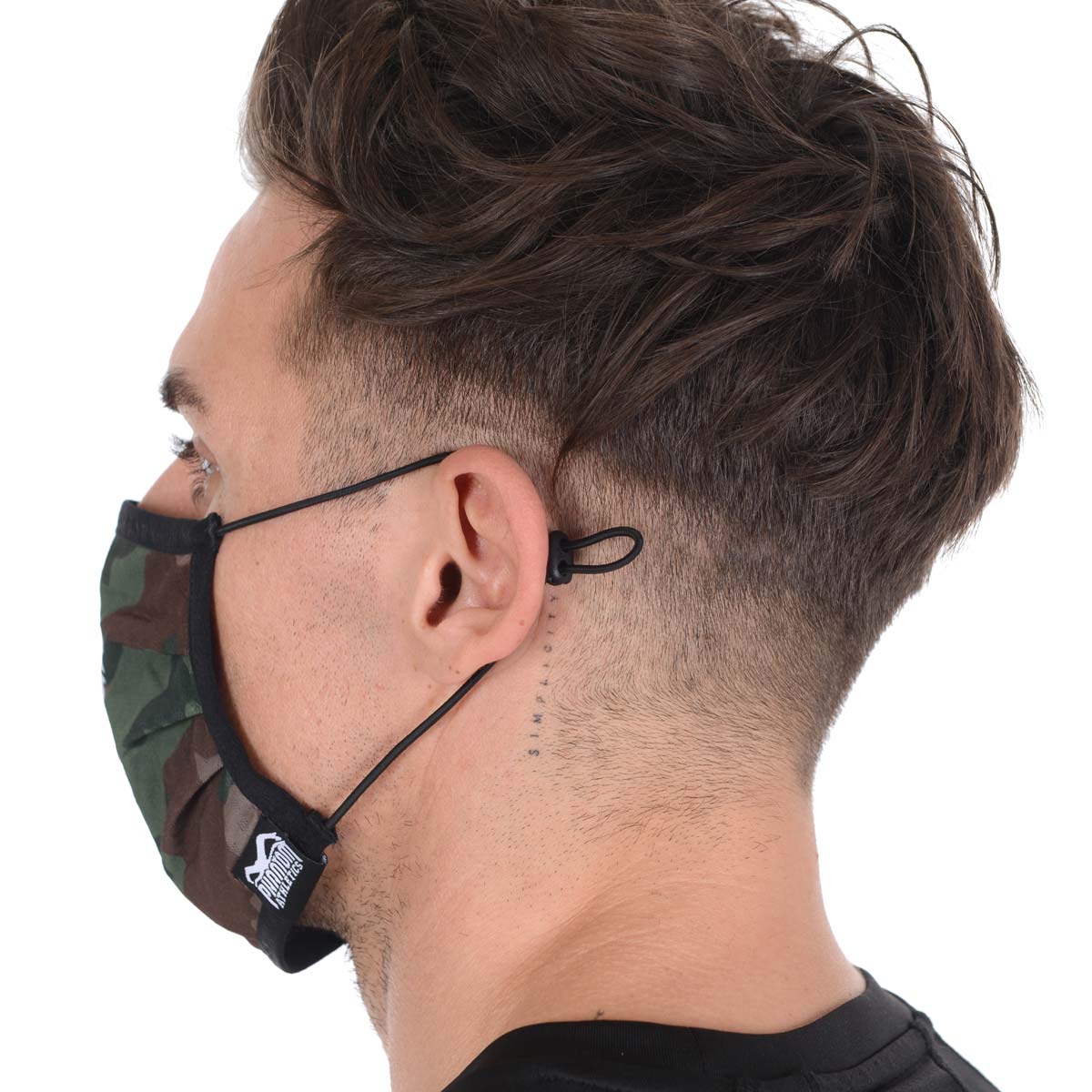 Facemask Tactic Green Camo von Phantom Athletics, speziell für MMA und Grappling entwickelt. Ergonomische Passform sorgt für hohen Tragekomfort bei intensiven Trainingseinheiten.