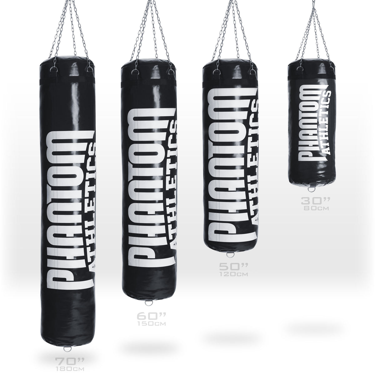 Phantom High Performance Boxsack in 4 verschiedenen Größen: 180cm, 150cm, 120cm und 80cm