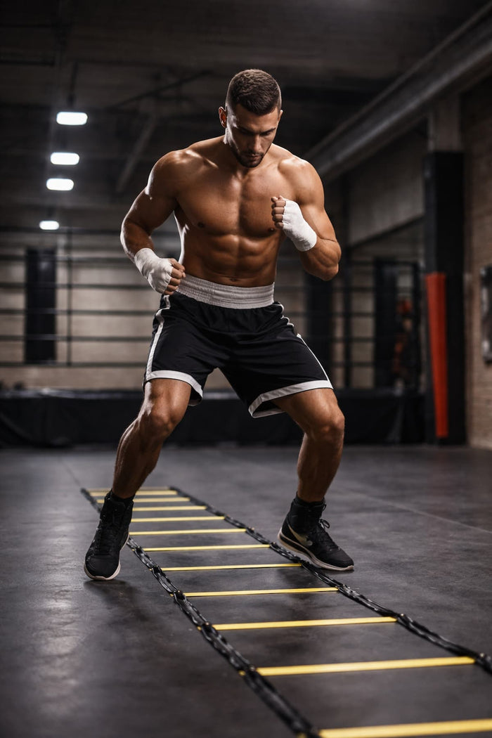 Kampfsport-Athlet beim Koordinationstraining