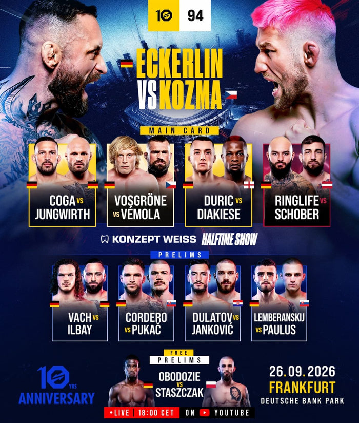 OKTAGON 94 Fight Card