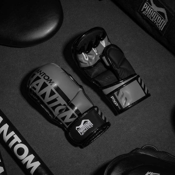 Phantom Athletics MMA-Handschuhe APEX in Grau/Schwarz