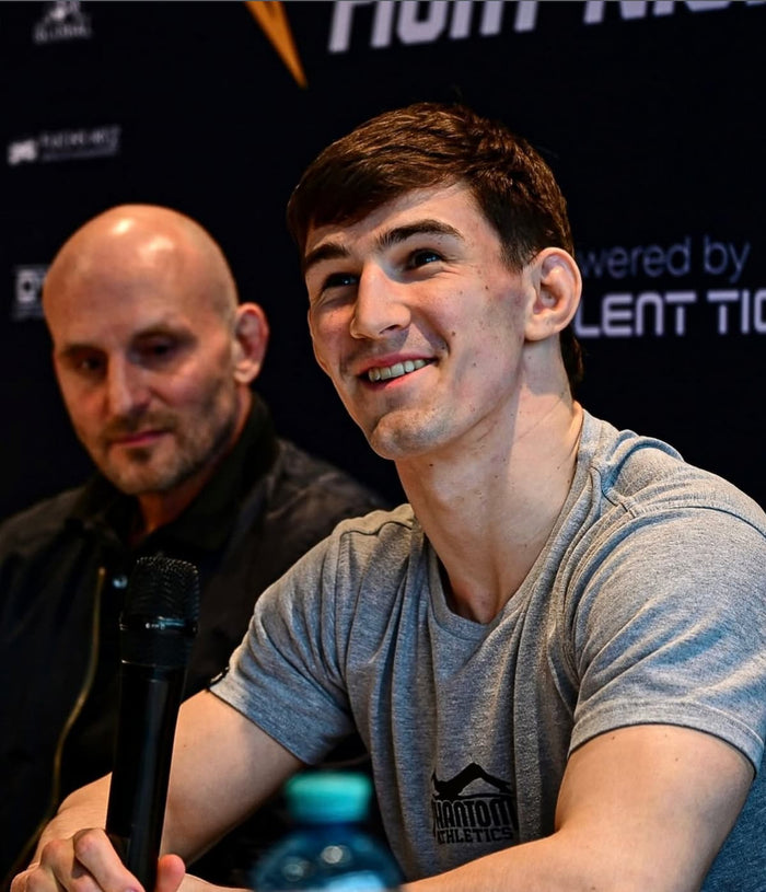 MMA-Fighter Romeo Ilzer bei der Pressekonferenz der Creed Fight Night