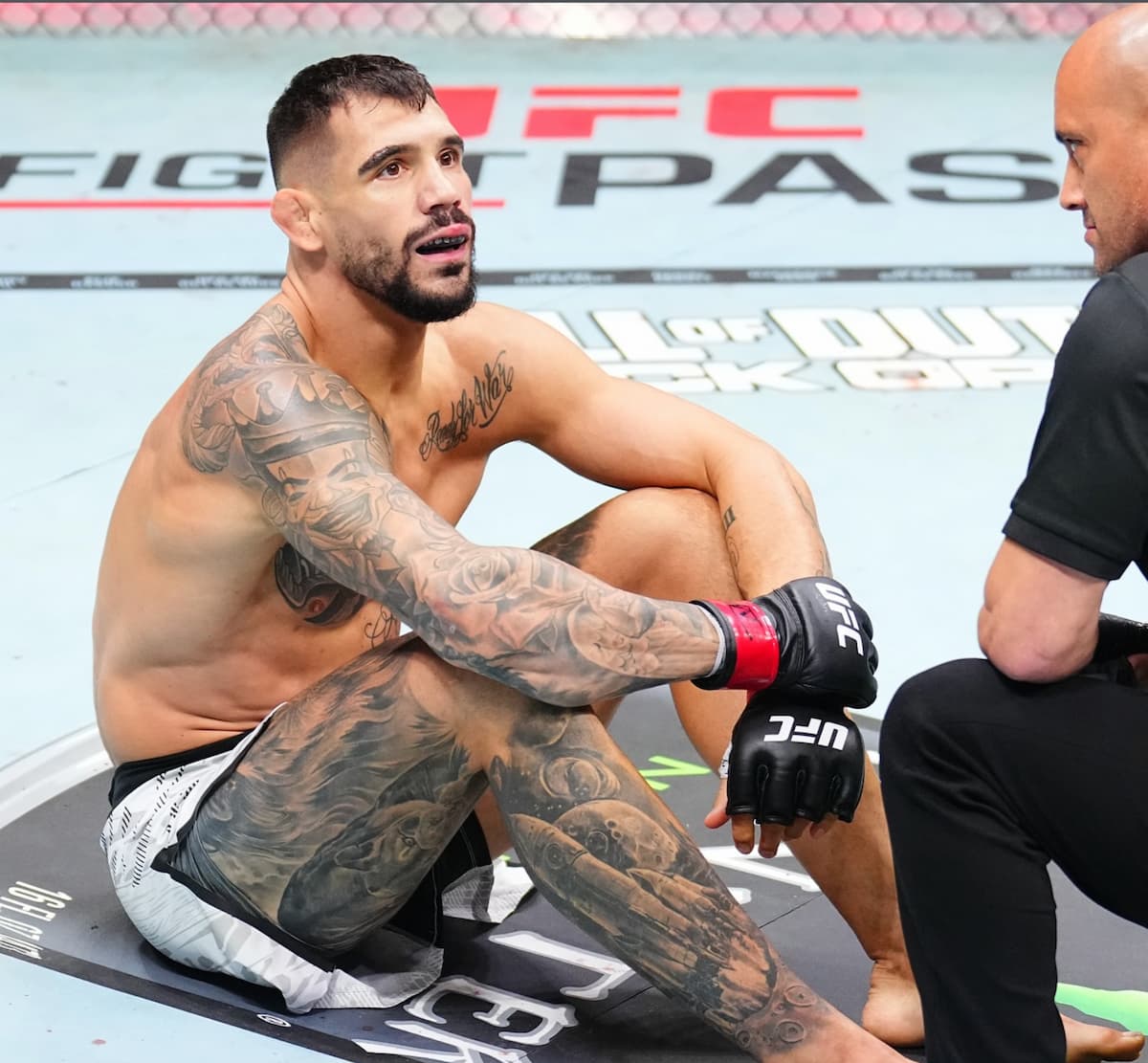 UFC-Fighter Aleksandar "Rocket" Rakic bei einem Kampf in der UFC