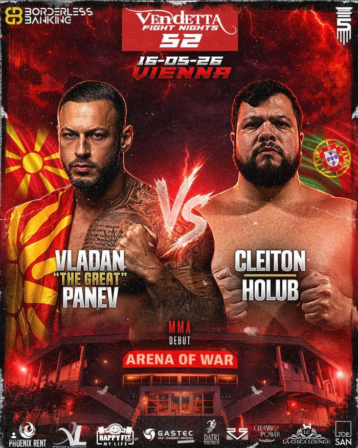 MMA-Fighter Vladan Panev vs. Cleiton Holub bei Vendetta Fight Nights 52