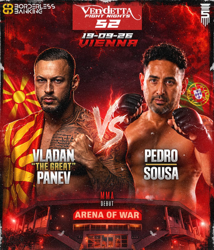Phantom Athletics Athlet Vladan Panev vs. Pedro Sousa bei Vendetta Fight Nights 52