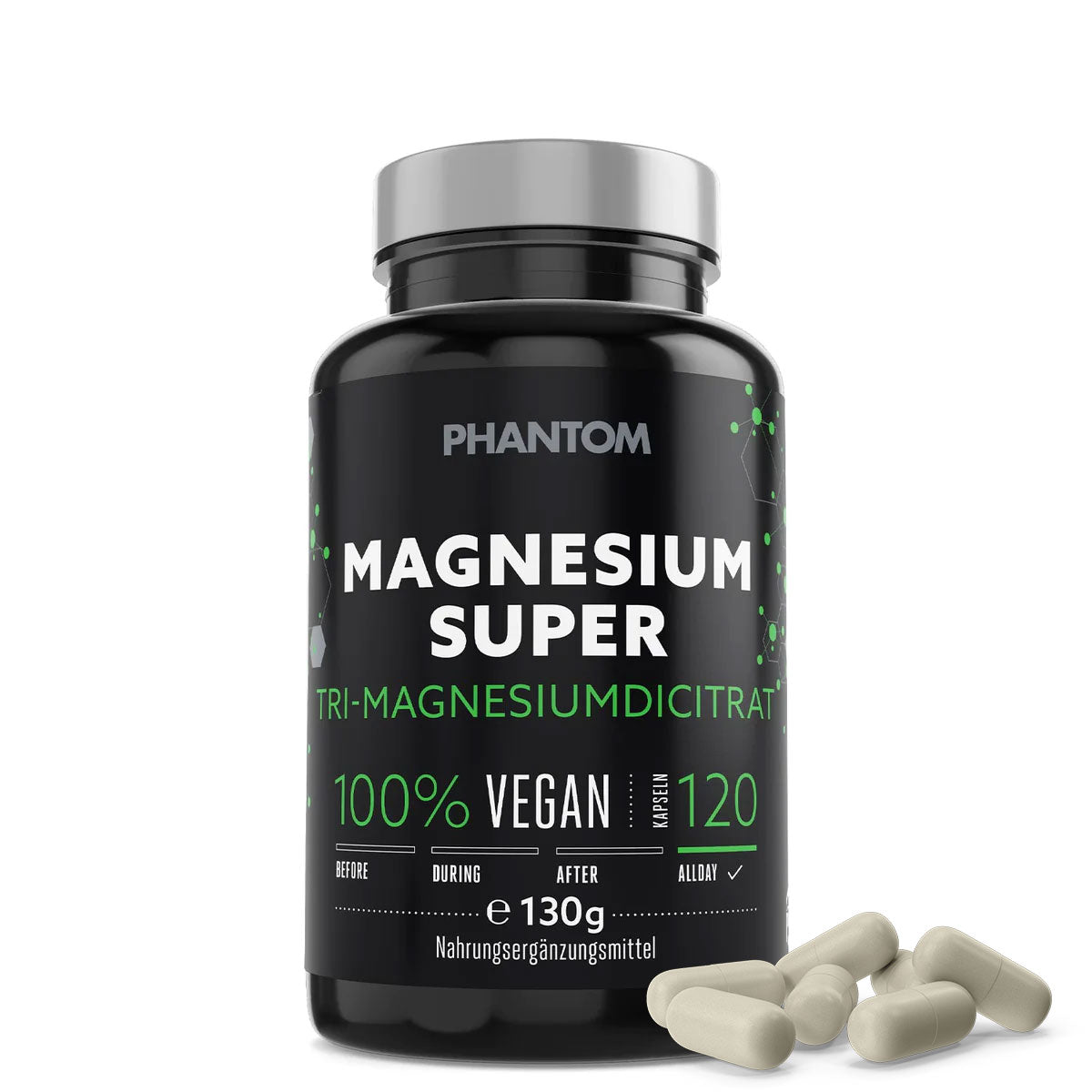 Capsule Phantom Magnesium Super per una migliore rigenerazione nelle arti marziali.
