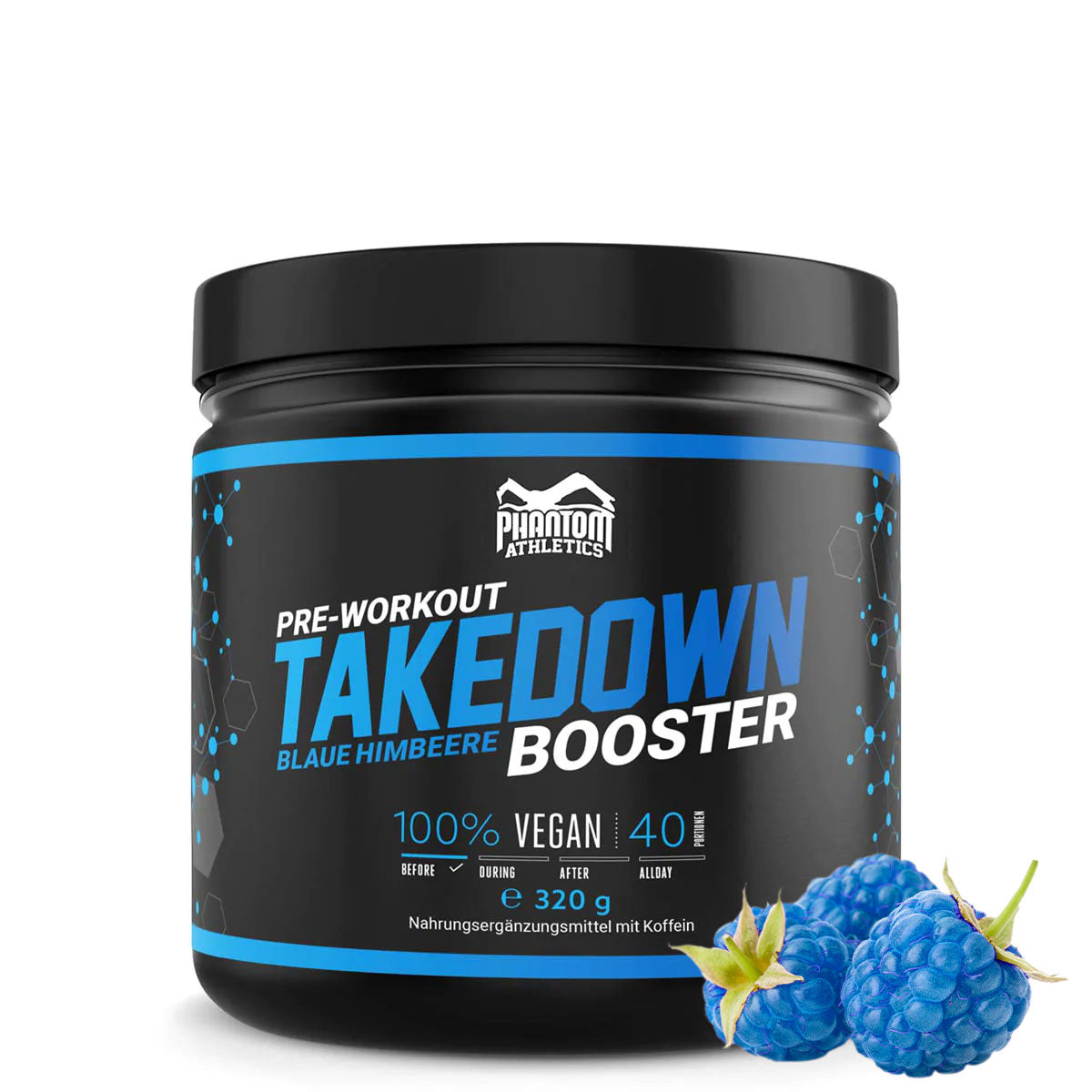 Phantom TAKEDOWN pre-workout booster for more power in martial arts.