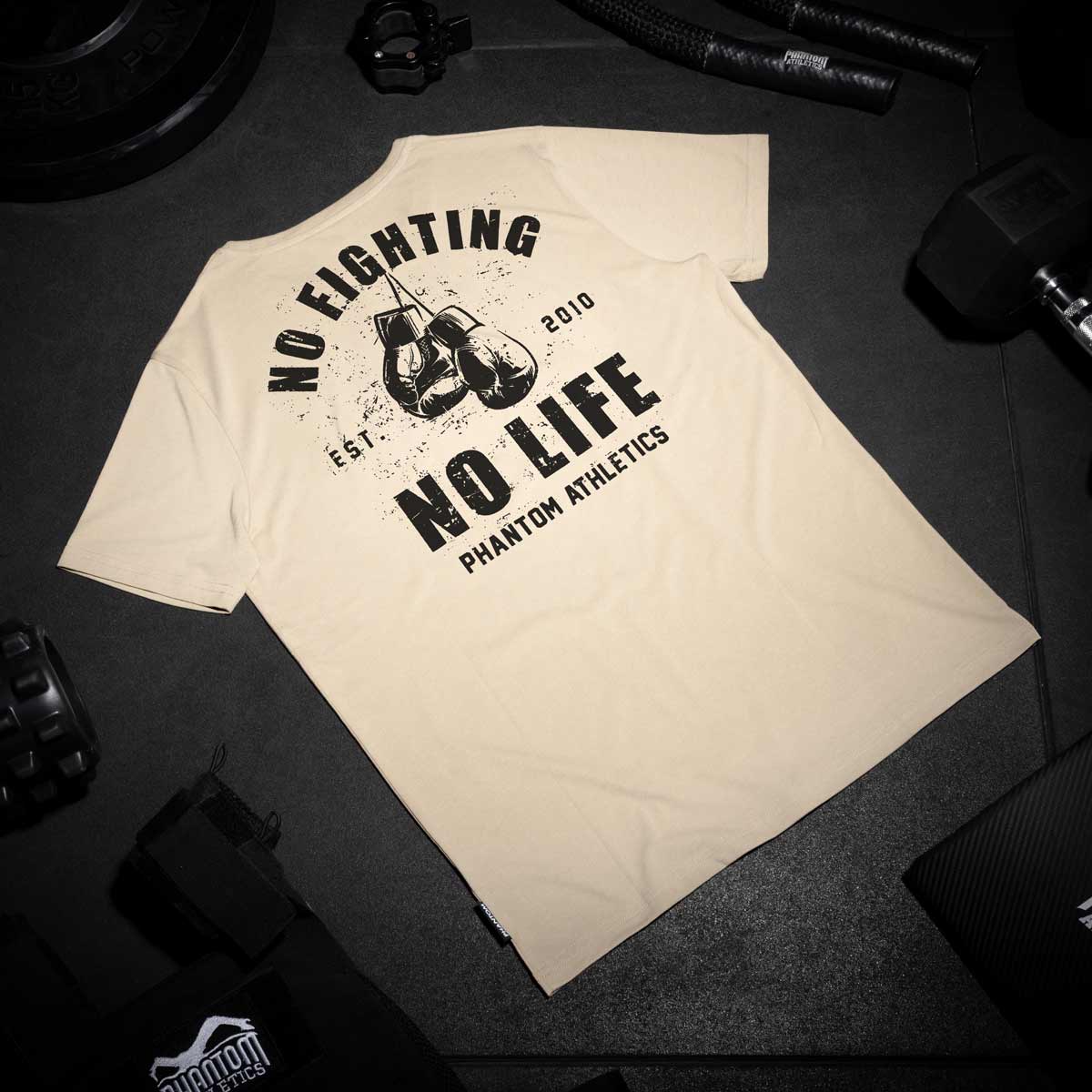 T-Shirt No Fighting / No Life - Sand