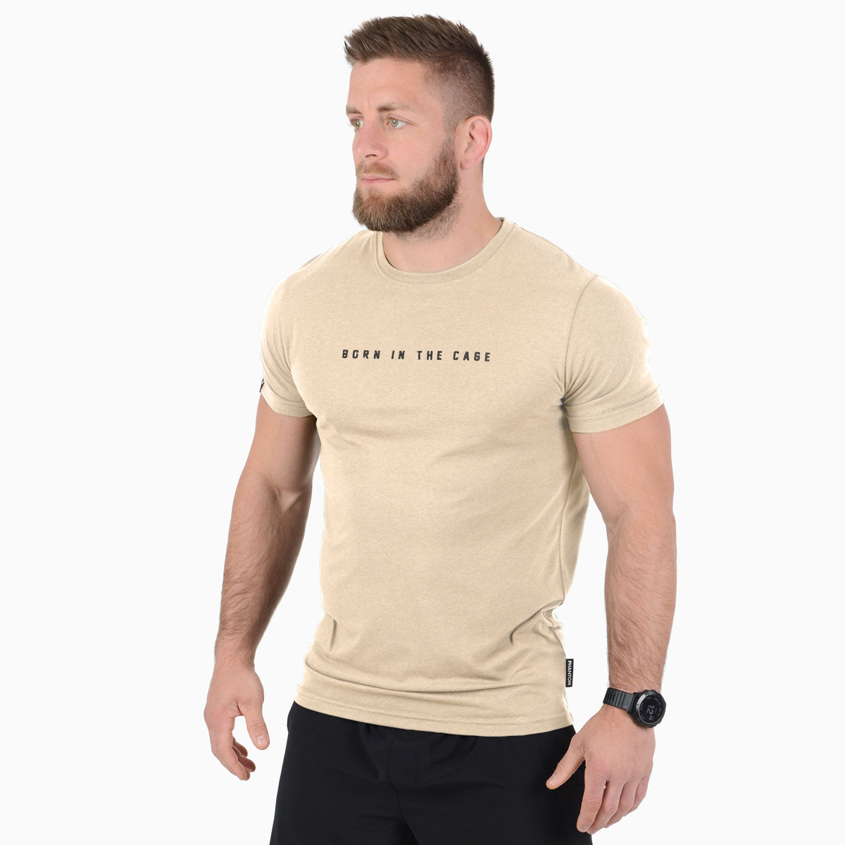 T-Shirt Born in the Cage - Sand