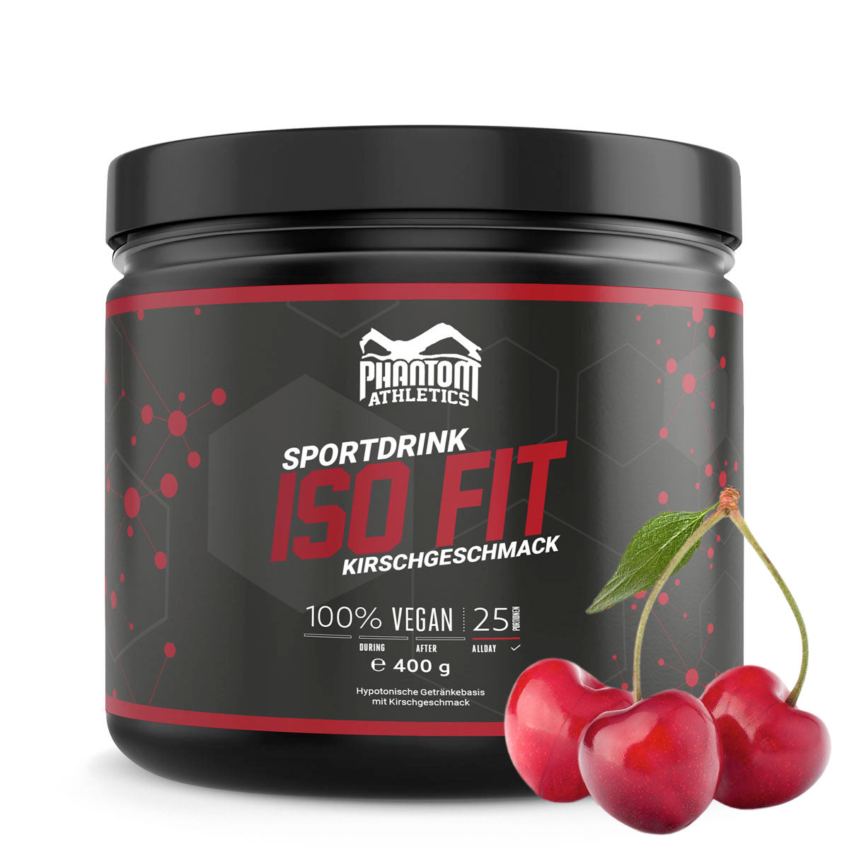The Phantom ISO FIT nutritional supplement provides you with everything you need for martial arts training. Now with a delicious cherry flavor.