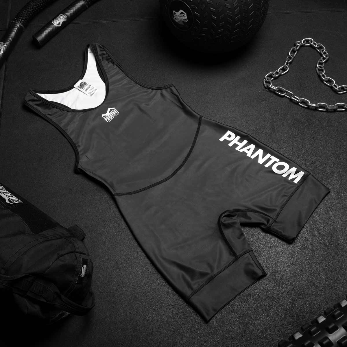 Phantom Ringertrikot Apex in der Farbe Schwarz. Ideal für dein Ringer Training. In hervorragender Passform und Haltbarkeit. Von Profis entwickelt und getragen.