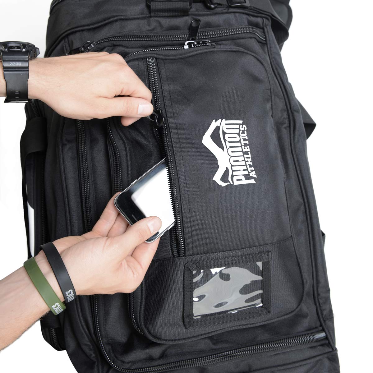 DIe Phantom Team Sporttasche mit praktischem Top Fach für Kleinzeug wie Handys