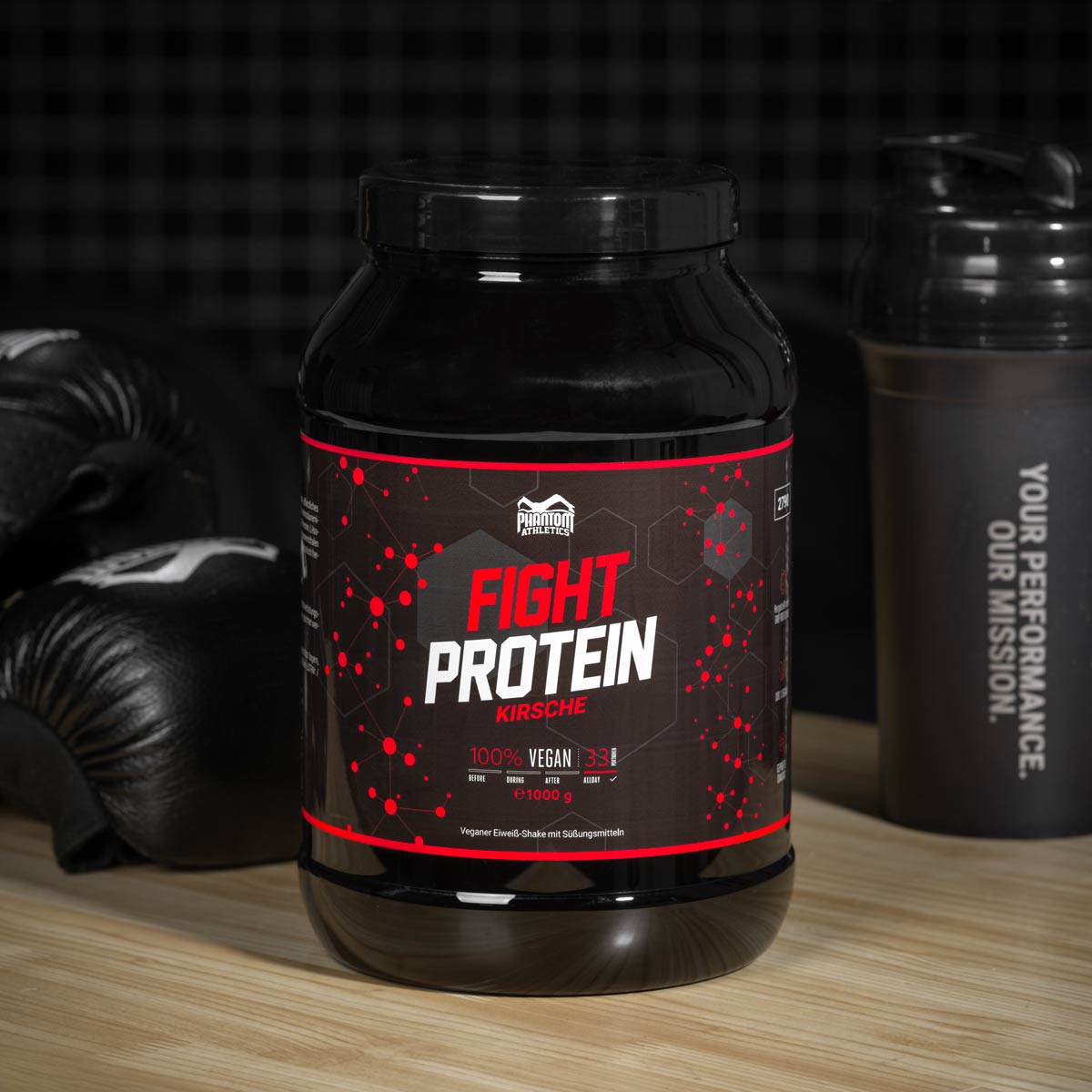 FIGHT Protein - Kirsche - 1000g