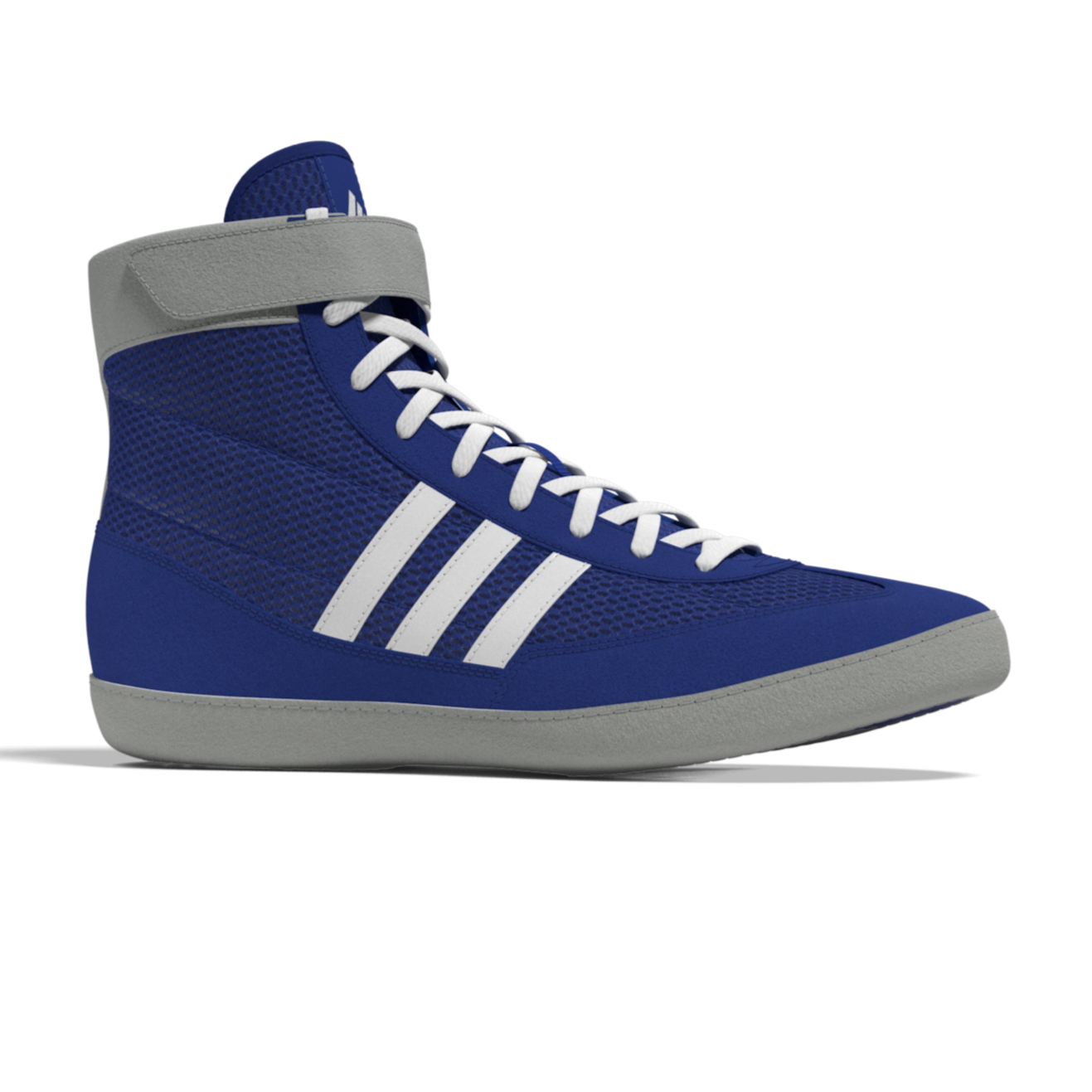Adidas Combat Speed 4 Wrestling-Schuhe in Blau bieten maximale Beweglichkeit und optimalen Grip für Wrestling, MMA und Grappling.