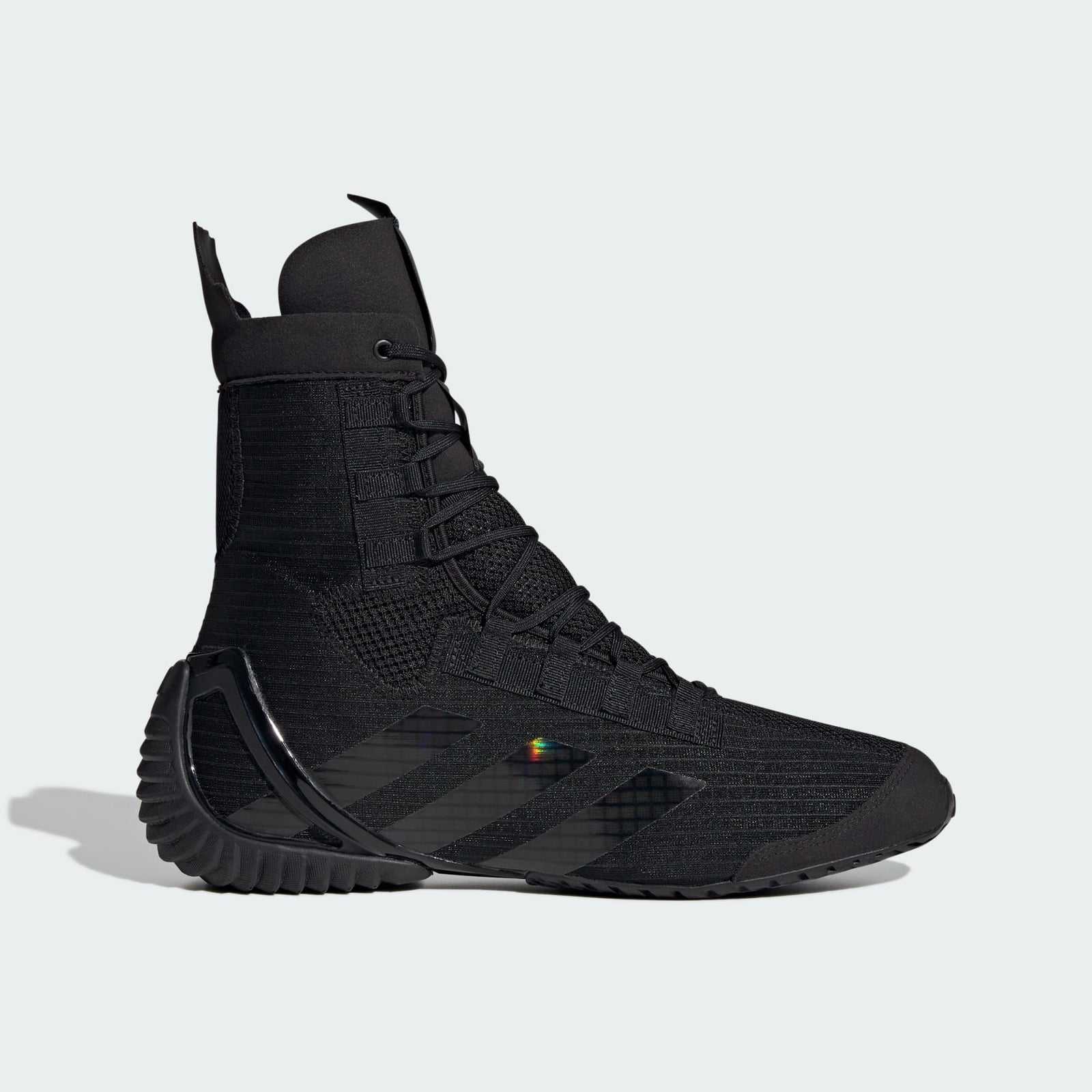 Adidas Speedex 23 Boxschuhe in Schwarz – für maximale Geschwindigkeit, festen Stand und reaktionsfreudige Fußarbeit im Boxring. Ideal für anspruchsvolle Kampfsportler.