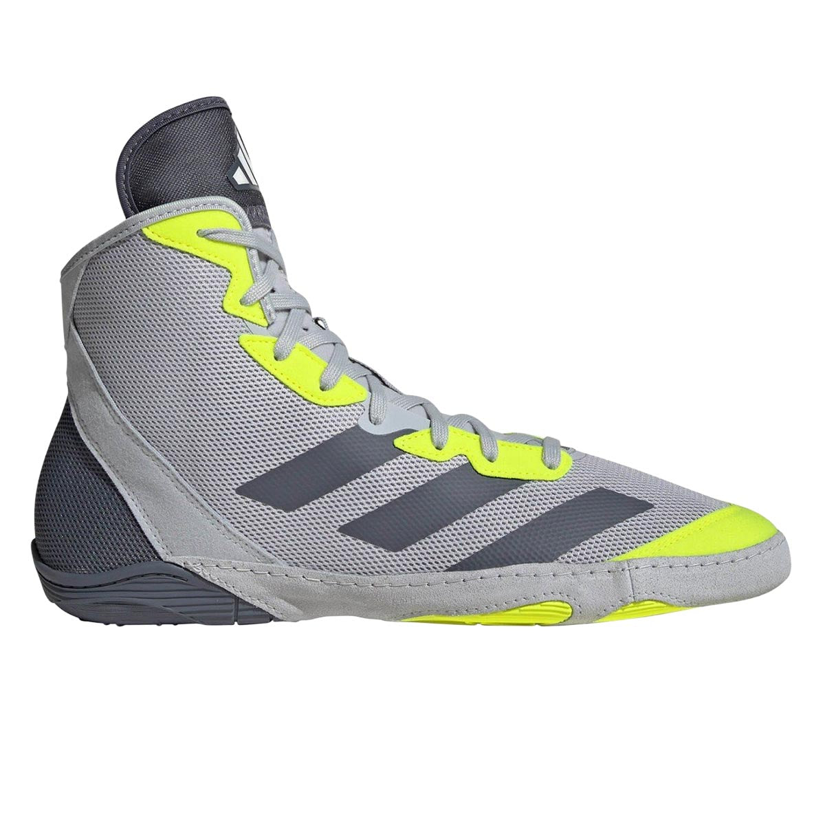 ADIDAS Adizero Wrestling Shoes - Gray/Neon - 2016 - PHANTOM ATHLETICS