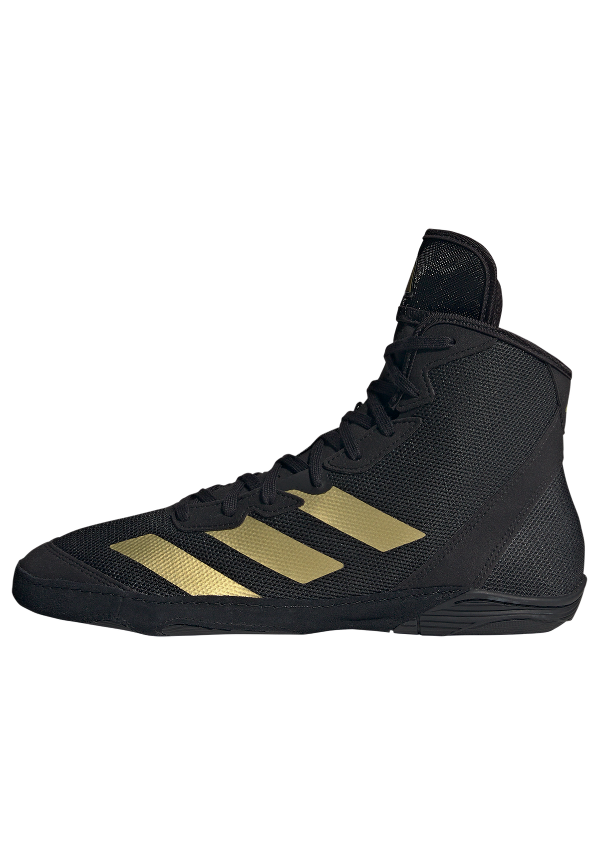 Der Adizero Ringerschuh von Adidas. Das neue Topmodell für alle die mehr auf der Matte wollen. MIt super Passform und Grip in Training und Wettkampf. Sehr schlank und flach gebaut. Ohne Kompromisse sorgt der Adizero für perfekten Halt in deinem Ringen. Code: 3207
