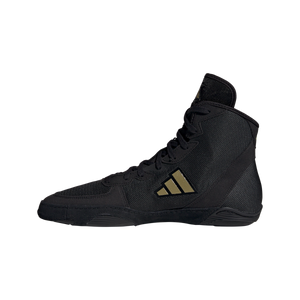 Der Adizero Ringerschuh von Adidas. Das neue Topmodell für alle die mehr auf der Matte wollen. MIt super Passform und Grip in Training und Wettkampf. Sehr schlank und flach gebaut. Ohne Kompromisse sorgt der Adizero für perfekten Halt in deinem Ringen. Code: 3207