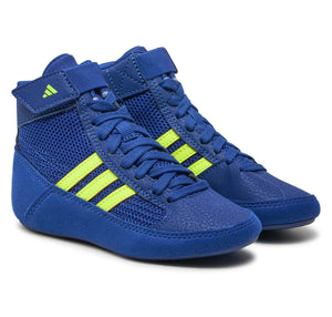 White and blue adidas wrestling shoes hotsell