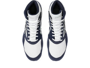 Die Asics Snapdown 4 Ringerschuhe in Midnight Blue/Silver kombinieren Komfort und Stabilität, perfekt für präzises Ringen und schnelle Bewegungen auf der Matte.