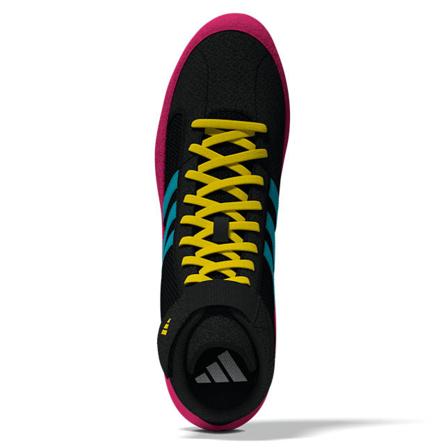 adidas Ringerschuhe mit modernem Farbdesign – Schwarz mit Pink kombiniert Style und Funktion für Training und Sparring.