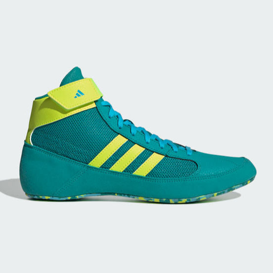 adidas Havoc Ringerschuhe in Grün – ideal für Ringen, Grappling und MMA. Leicht, flexibel und mit griffiger Sohle für volle Kontrolle auf der Matte.