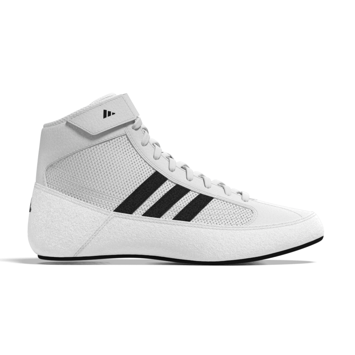 Weiße adidas Havoc Ringerschuhe für Kinder – ideal für Ringen, Grappling und MMA. Leichtes, atmungsaktives Design für schnelle und sichere Bewegungen.