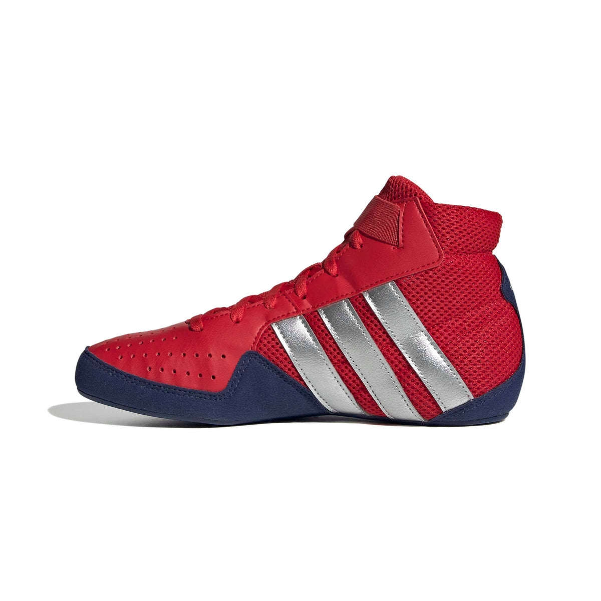 Kinder Ringerschuhe ADIDAS Havoc Plus - Rot/Silber/Dunkelblau