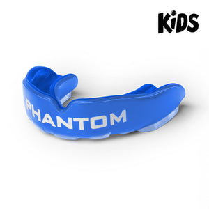Mit seinem ansprechenden Design motiviert der Phantom Athletics Kinder-Mundschutz Apex in Blau junge Kämpfer zu engagiertem Training und Fortschritt.
