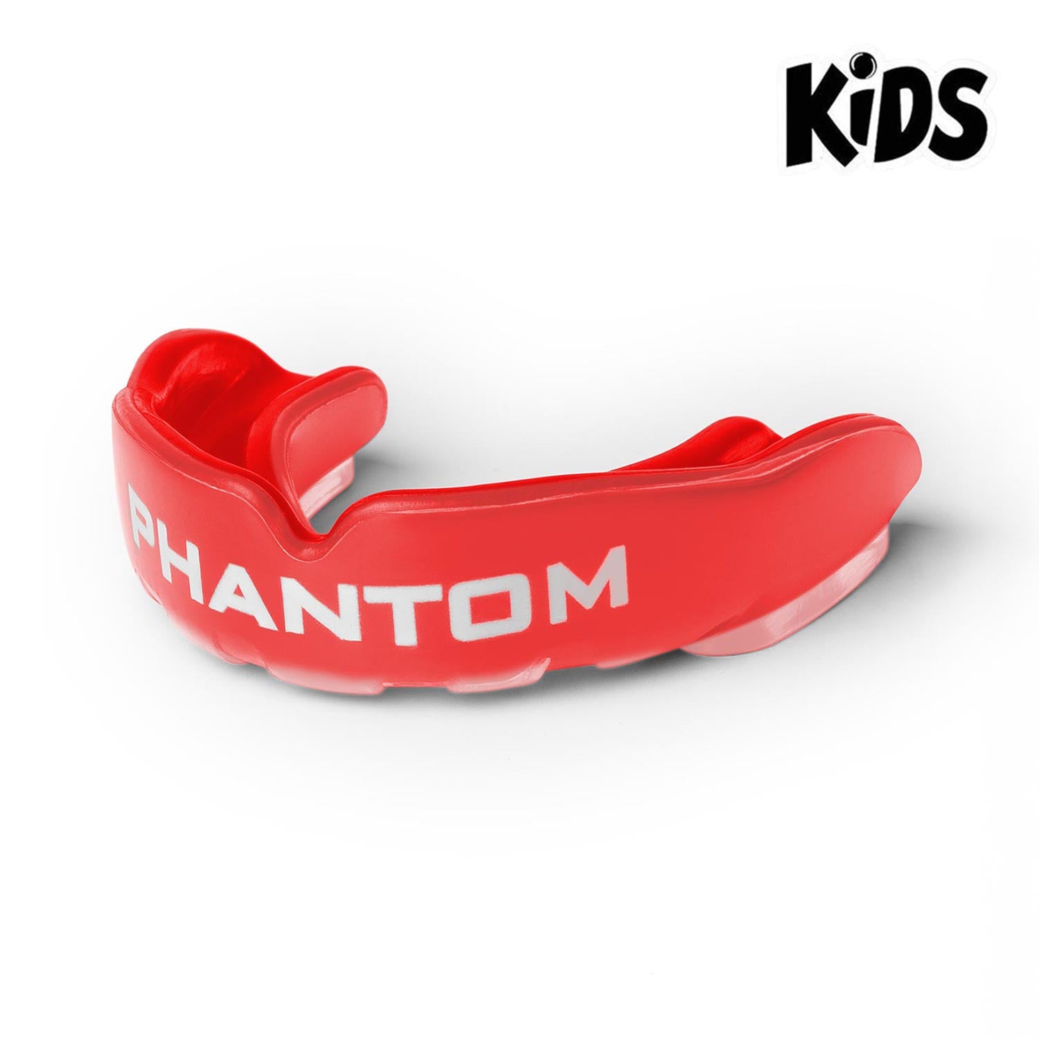 Der Phantom Athletics Kinder-Mundschutz Apex in Rot zeichnet sich durch strapazierfähiges Material und hochwertige Verarbeitung aus, ideal für intensives Training.