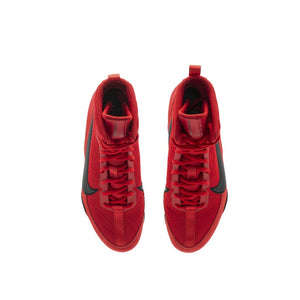 Die Nike Machomai 3 Boxschuhe Rot unterstützen dich bei schnellen Richtungswechseln und Flächenverlagerungen durch ihre flexible, rutschfeste Außensohle – ideal für Sparring und Wettkampf.