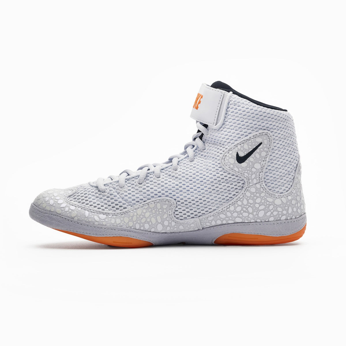 Leichtgewichtige Nike Inflict SE Oly Orange Wrestling‑Shoes mit ergonomischer Passform für enge Mattenkämpfe und schnelle Takedowns.