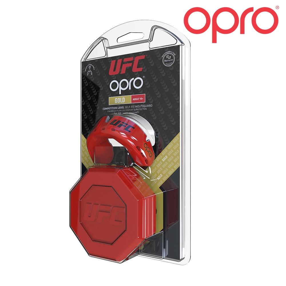 OPRO Zahnschutz - UFC Gold Level - Rot/Silber