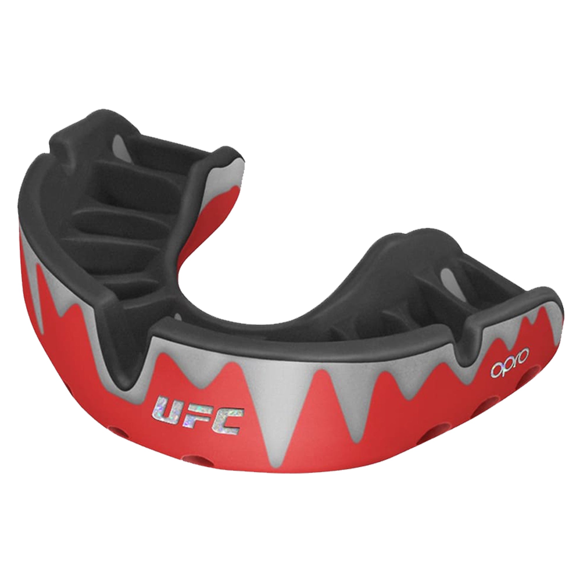 Der OPRO UFC Platinum Fangz Zahnschutz in Rot/Silber von Phantom Athletics bietet kompromisslosen Schutz für anspruchsvolles Kampfsporttraining. Ob MMA, Muay Thai, Kickboxen oder Boxen – dieser Zahnschutz wurde für höchste Belastungen und echte Wettkampfbedingungen entwickelt.