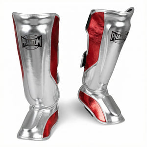 Schienbeinschutz MEXICO - Silber/Rot