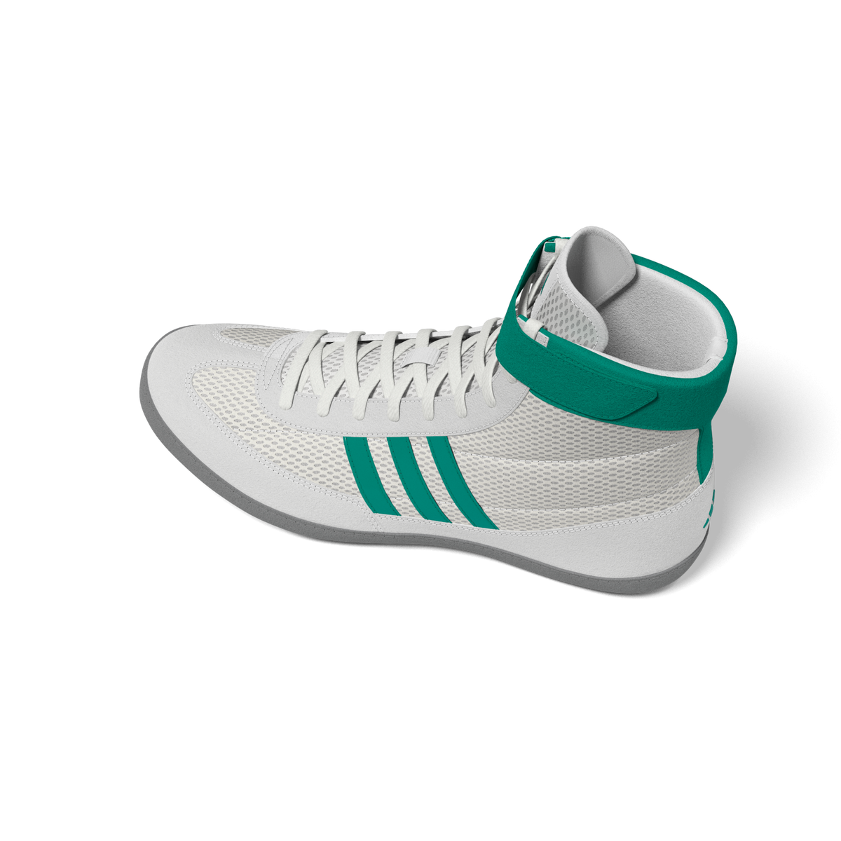 Leichtgewichtige Adidas Wrestling-Schuhe Combat Speed 4 mit sportlichem Look, ideal für schnelles und agiles Kampfsporttraining.