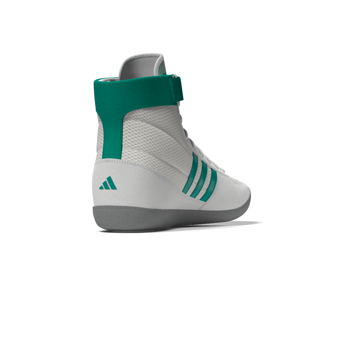 Adidas Combat Speed 4 Wrestling-Schuhe in Weiß-Grün überzeugen durch ihre atmungsaktive Konstruktion und perfekten Sitz beim Grappling und MMA.