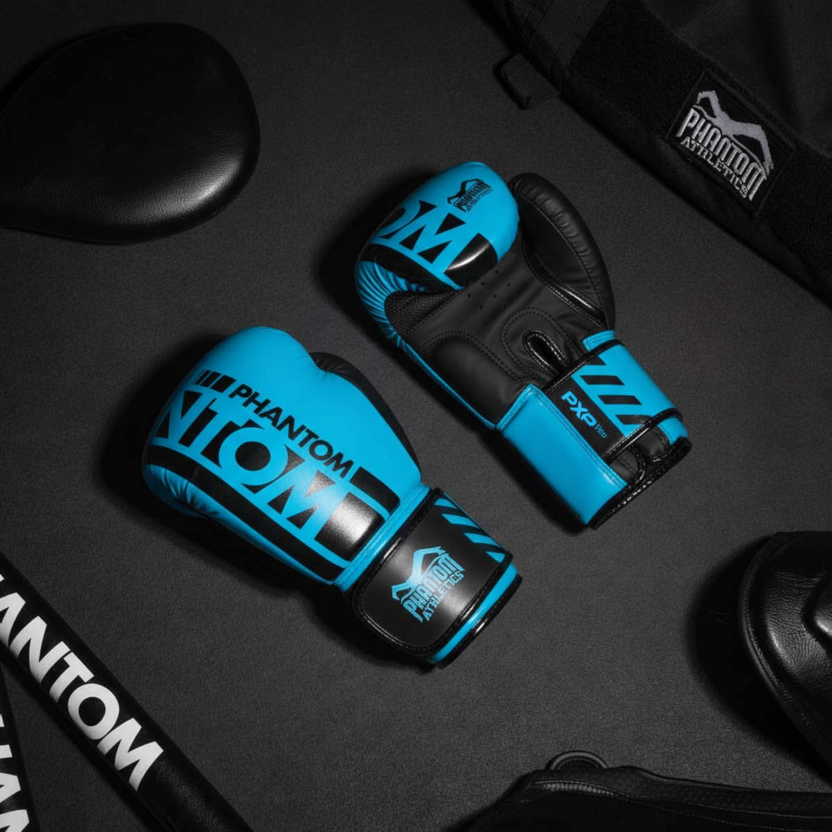 Boxhandschuhe APEX - Neon Blau